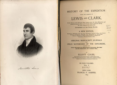 History of the Expedition of Lewis and Clark, published by Elliott Coues in four volumes, 1893
